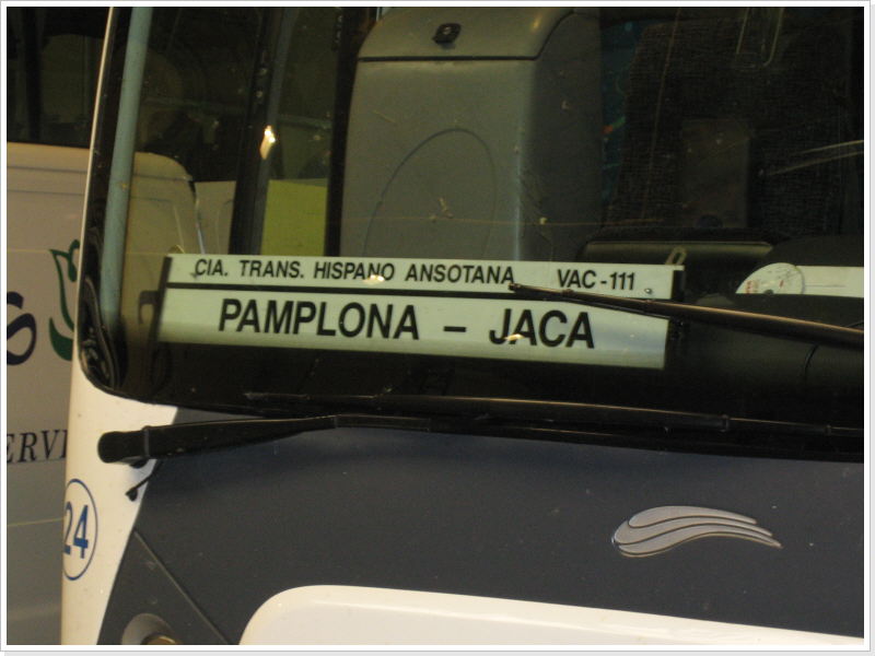 Bus Pamplona - Jaca
